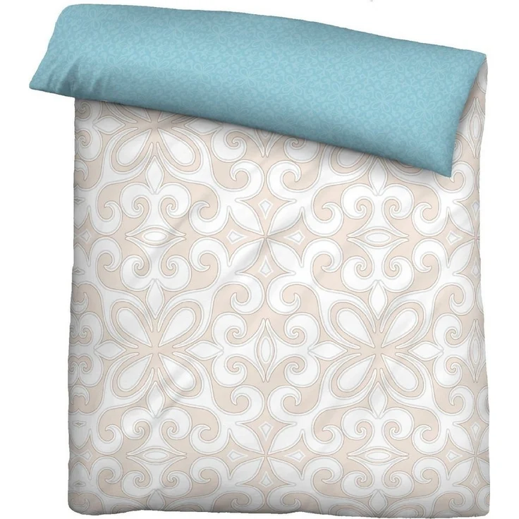 biberna Linon-Bettwäsche 0045390 ORNAMENT, kitt, 1x 135x200 cm + 1x 80x80 cm – Bild 3