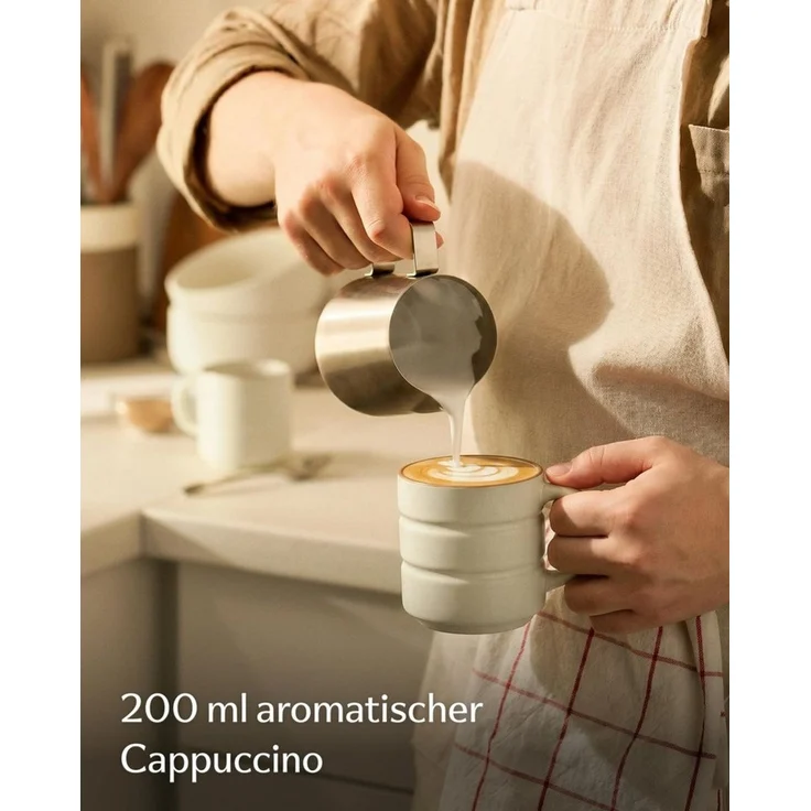 Cosumy Tasse Kaffeetassen Set 4 St. horizontal stapelbar Keramik - Rillenoptik, 4-tlg, Keramik, horizontal stapelbar, Rillenoptik, dickwandige Keramik, 4er-Set – Bild 3