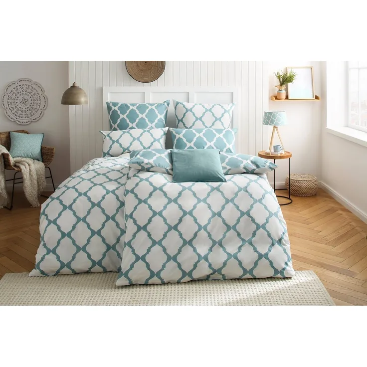 OTTO home Wendebettwäsche Alba in Gr. 135x200 oder 155x220 cm, Renforcé, 2 teilig, Bettwäsche mit Wendeoptik, in verschiedenen Qualitäten, Baumwolle