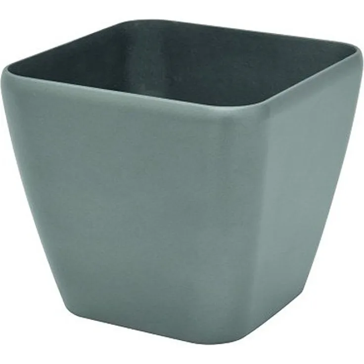 EUROPALMS Dekotopf LUNA-33, eckig, silber