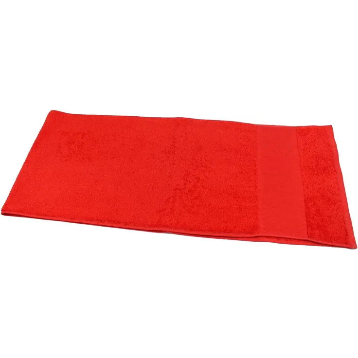 Fitness Handtuch Baumwolle 30x150 cm rot | Sporthandtuch