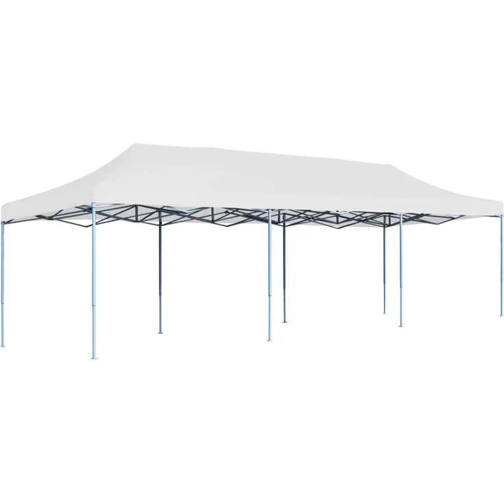 Pop-Up Partyzelt, Gartenzelt Faltbar 3 x 9 m Weiß – Bild 1