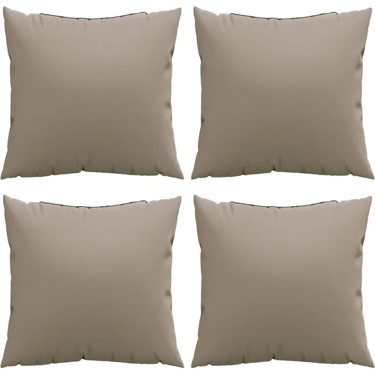 vidaXL Sofakissen 4 Stk. Taupe 60x60 cm Stoff 360411 – Bild 3