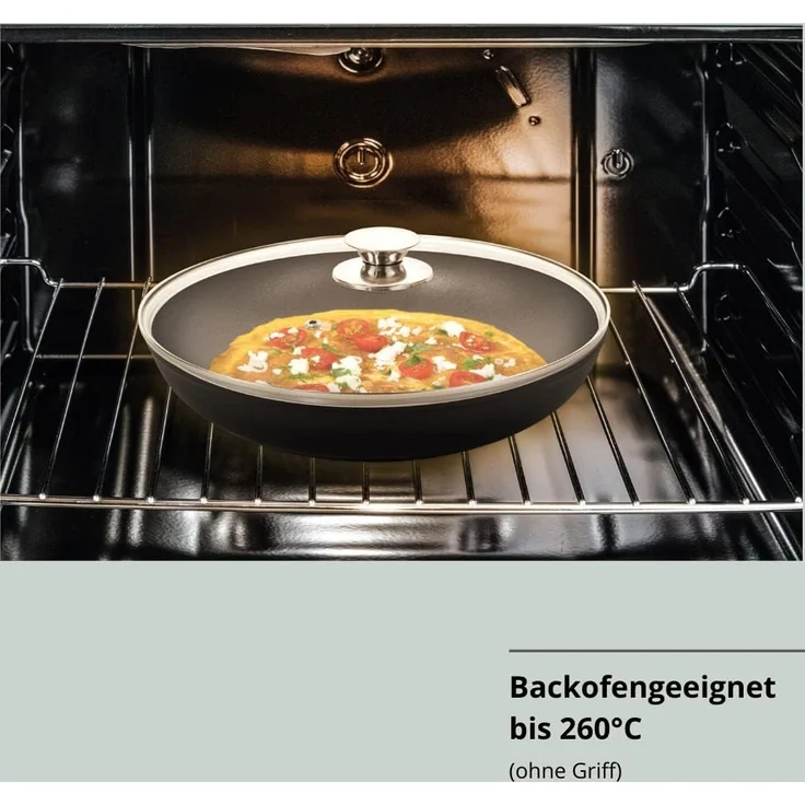 Pfannen Bratpfannen Pfannenset Cerafit Plasma Antihaft Beschichtung Genius NEU Pfanne Ø28cm + Glasdeckel 24696 – Bild 5