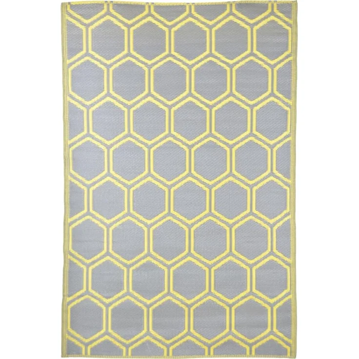 Esschert Design Outdoor-Teppich 182x122 cm Wabenmuster – Bild 2
