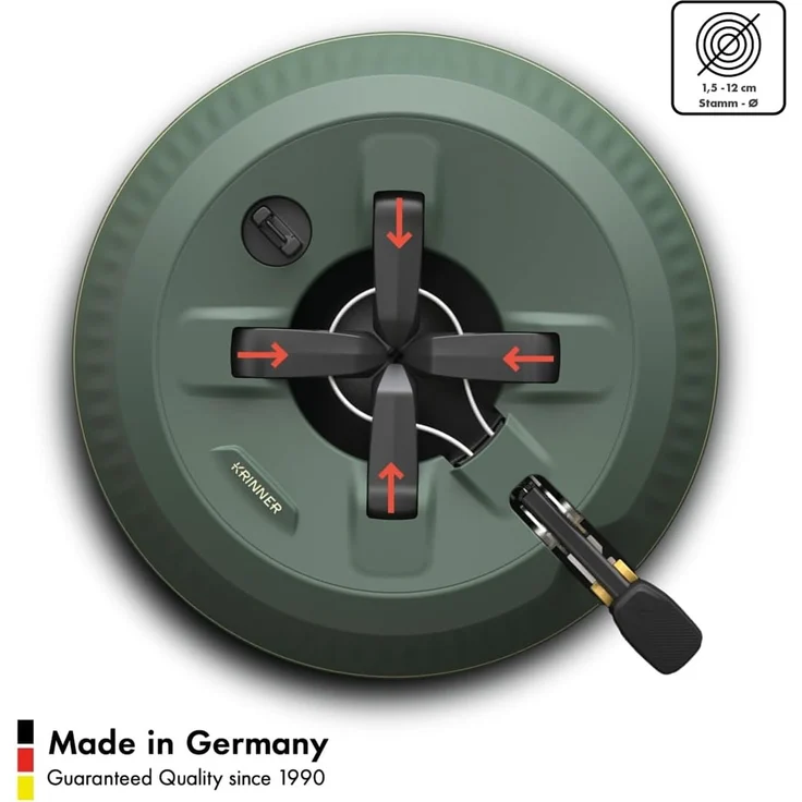 Krinner X-260 Christbaumständer, bis 260 cm Baumhöhe, Stamm max. Ø 12 cm – Bild 3