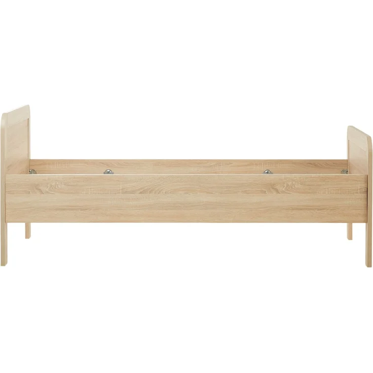 Komfortbett 100x200 Seniorenbett Höhenverstellbar Holzbett Eiche Einzelbett Hohes Bett Bettgestell – Bild 5