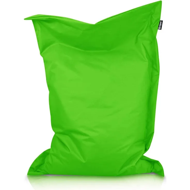 BuBiBag XXL Sitzsack, Outdoor Sitzsäcke für Kinder und Erwachsene, Bodenkissen Beanbag Fatboy wetterfest (Apfelgrün 145x110 cm)