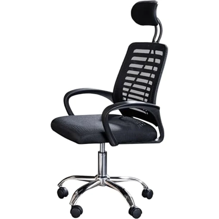 riess-ambiente Bürostuhl YOGA schwarz - höhenverstellbar, drehbar, ergonomisch, mit Armlehne (Einzelartikel, 1 St), verstellbarer Bürostuhl mit Rollen - ideal für Arbeitszimmer und Büro – Bild 1