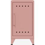 Bisley Fern Mini Ablageschrank, rechtsseitig öffnend, mit einem festen Fachboden, aus hochwertigem, nachhaltigem Stahl hergestellt, 16 mm große Design Lüftungslöcher auf allen Türen, moderner und industrieller Flair, mit integrierten Füßen, H 725 x B 3...