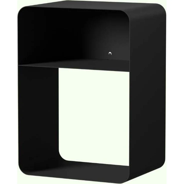 Stehender Nachttisch DAMIO, 58 x 42 x 30 cm, schwarz, modern – Bild 2