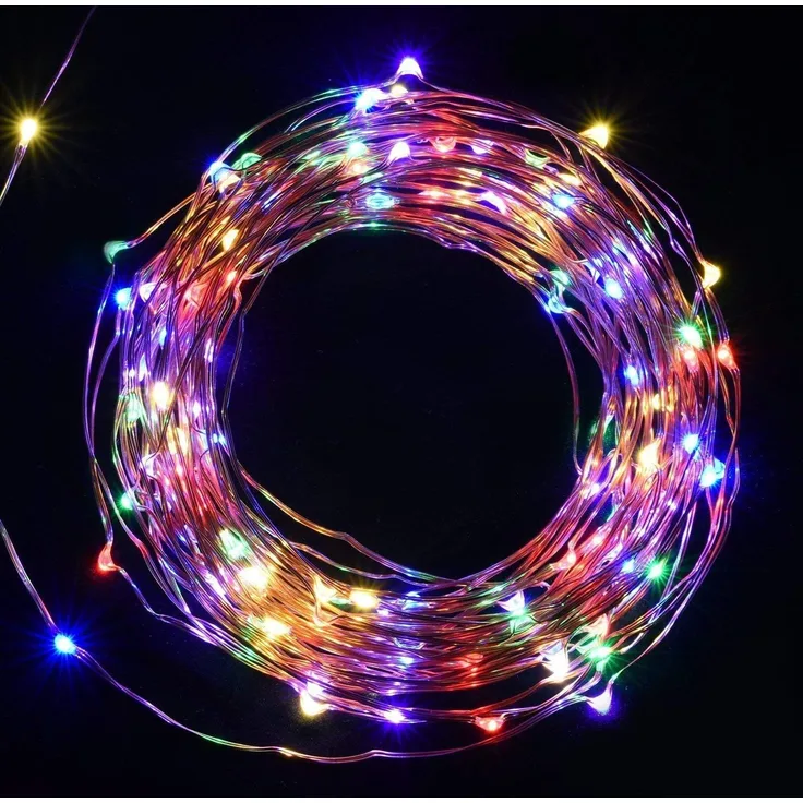 SALCAR 10 m Kupferdraht Lichterkette USB, 100er LED