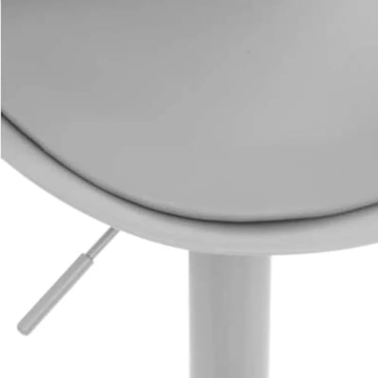 Avilia Höhenverstellbarer Küchenstuhl – Barstuhl verstellbar – Stil und Komfort für Bar- und Küchen-Dekor – Mausgrau aus Metall – 103 x 45 x 45 cm – Bild 5