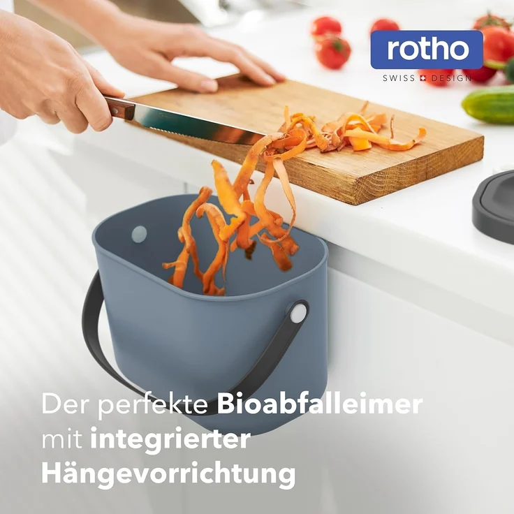 ROTHO Biomülleimer Komposteimer mit Hängevorrichtung 3.2 l ALBULA – Bild 4