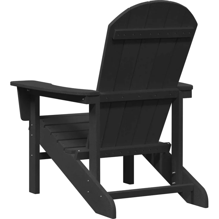 vidaXL Adirondack-Stuhl Schwarz 82 x 74 x 92 cm HDPE 42006623 – Bild 6