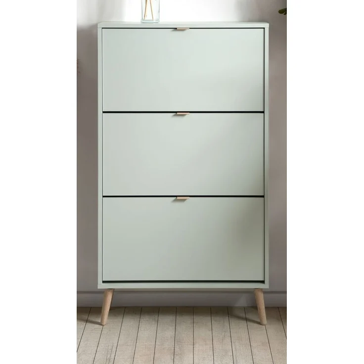 Schuhschrank Aldan in grün 70 x 125 cm – Bild 2