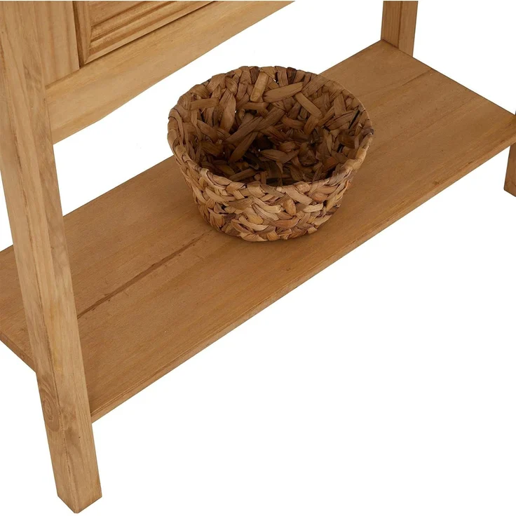 CARO-Möbel Konsolentisch SALSA, Schmaler Flurtisch mit 2 Schubladen und Ablage, Landhausstil natur – Bild 8