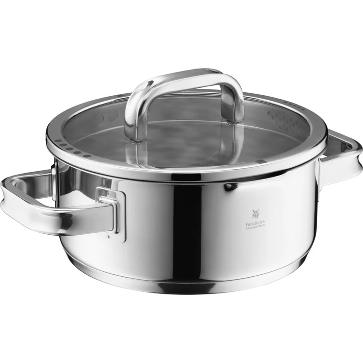 WMF Topf-Set Function 4 Advanced Top-Set, 4-teilig, Cromargan Edelstahl poliert (Induktionstöpfe, 4-tlg, Glasdeckel mit 4 Abgießfunktionen), Innenskalierung – Bild 2