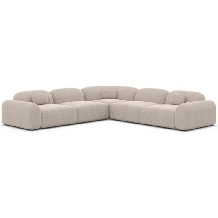 Sofa Dreams Ecksofa Stoff Eckcouch Polstersofa Luxus Eck Couch Barcelona L Form, Loungesofa – Bild 4