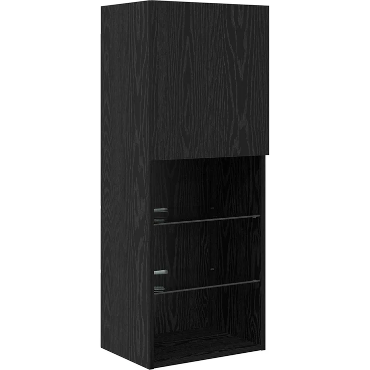 vidaXL TV-Wandgeräte 6 pcs Schwarz Eichen-Optik Holzwerkstoff 3402976 – Bild 6