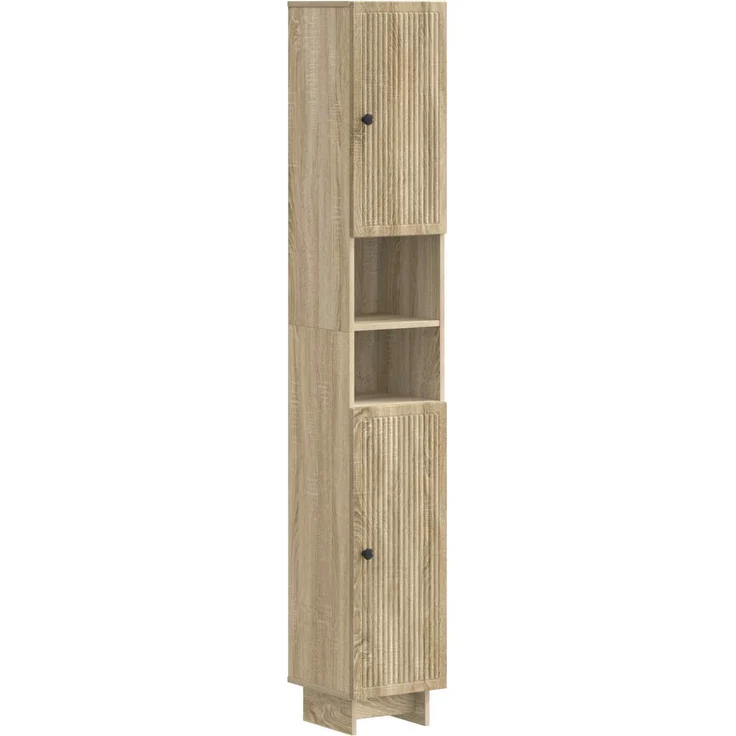 vidaXL 2-teiliges Badezimmer Schrank Set EDE Sonoma-Eiche 3417497 – Bild 3