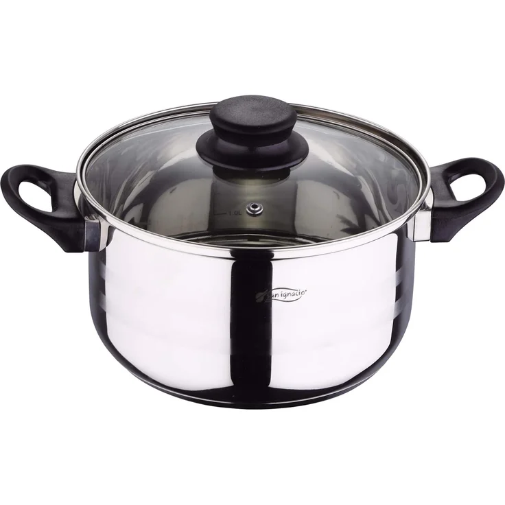 San Ignacio Topf-Set Kochtopf-Set Edelstahl Kochset "Toledo", Edelstahl rostfrei (5-tlg), ergonomischer Griff – Bild 3