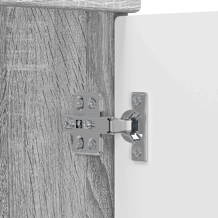 vidaXL Waschbeckenschrank Grau Sonoma 54 x 41 x 99,5 cm Holzwerkstoff 3404246 – Bild 10