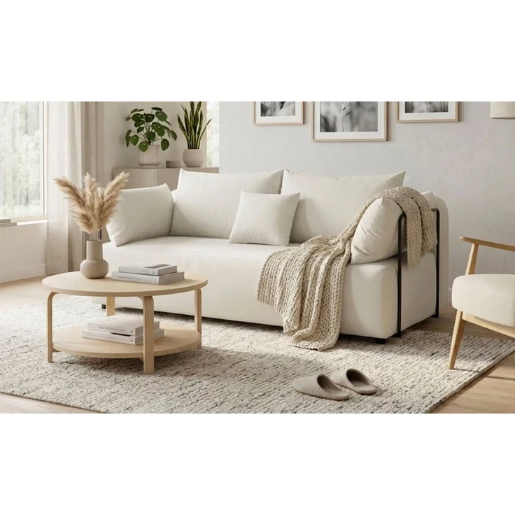 COLLECTION AB Schlafsofa Maria, B: 191 cm, Liegefl. 143x190 cm, Bettfunktion & Bettkasten, Federkern & Zierkissen, freistehend – Bild 1