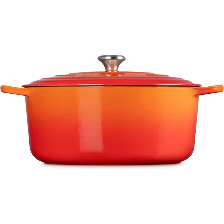 Le Creuset Bräter rund Signature 34 cm Ofenrot - Orange - 34 cm
