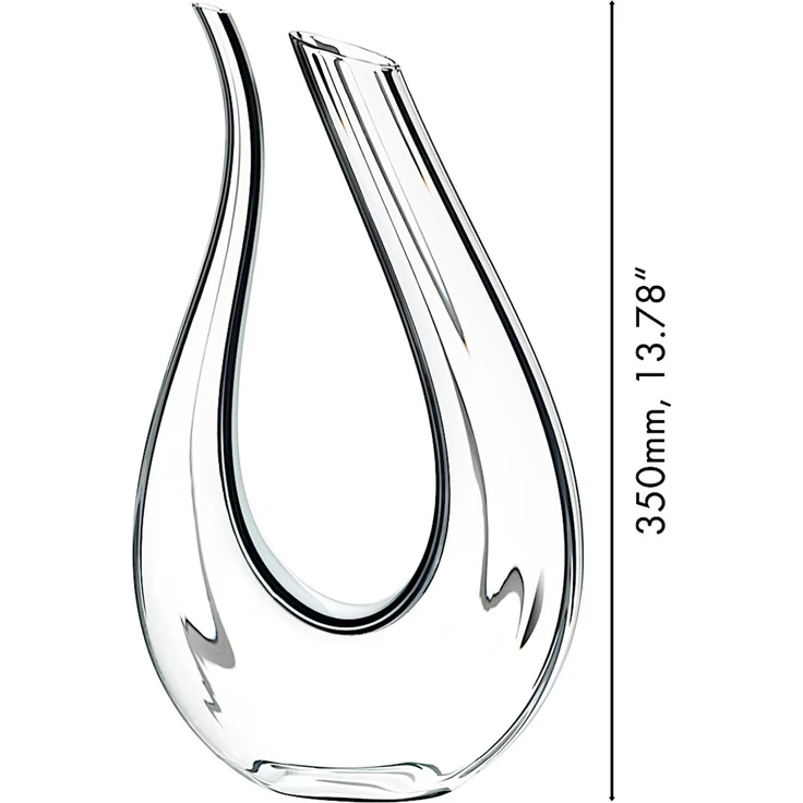 RIEDEL 1756/00 Dekanter AMADEO Fatto a Mano schwarz-weiß-schwarz, handgefertigt, Design-Dekanter – Bild 2