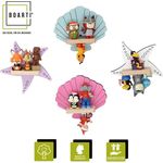 VCM Wandregal BOARTI Regal 920873 Blau H. 31 x B. 34 x T. 19 cm