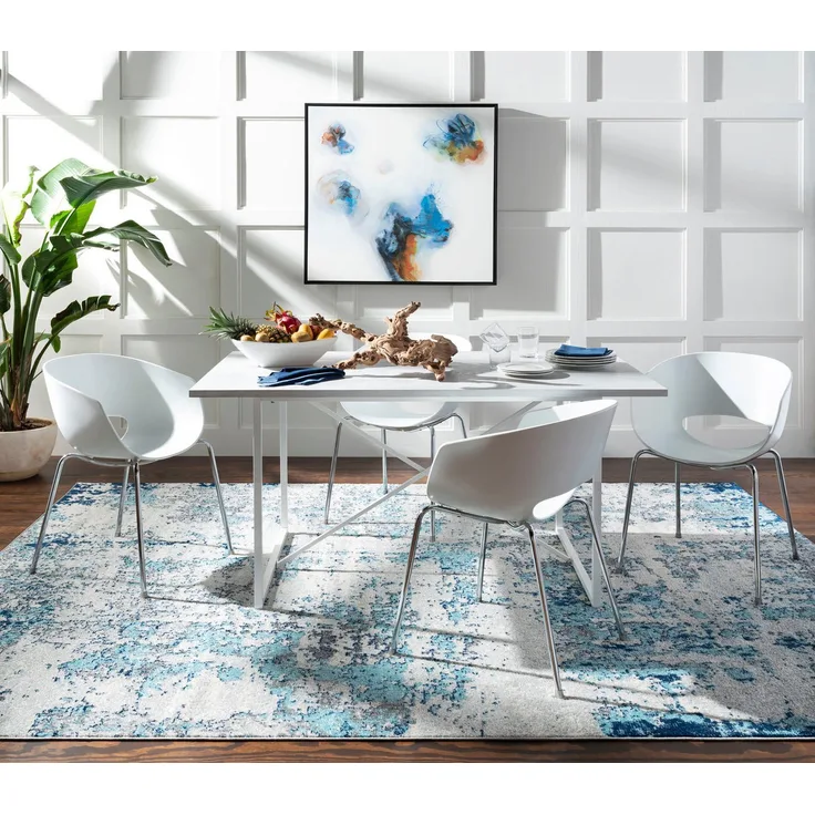 Surya SARAH Teppich Blau 160 cm 220 cm 160x220 cm