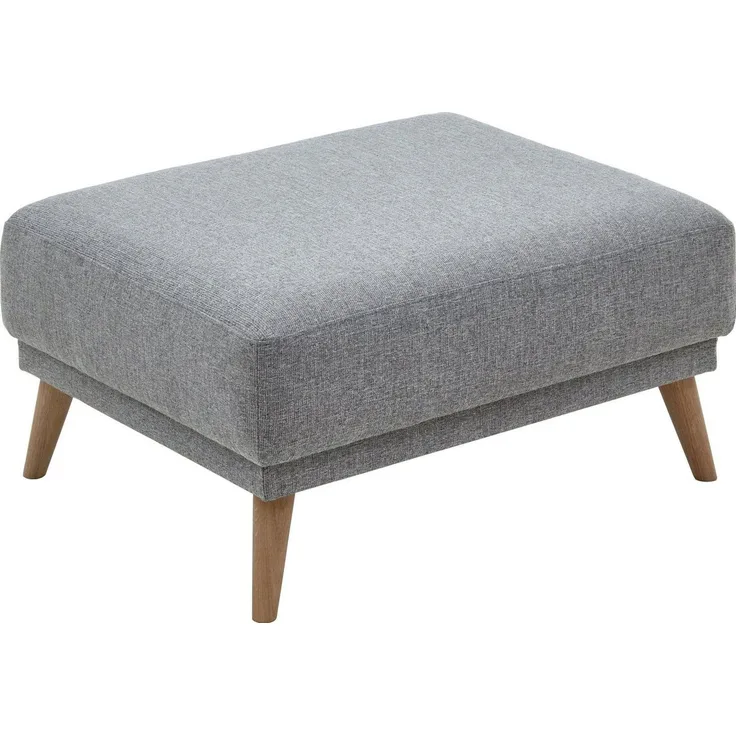 ATLANTIC home collection Polsterhocker, passend zu Ecke Elvis, Hellgrau, 86/70/43 cm