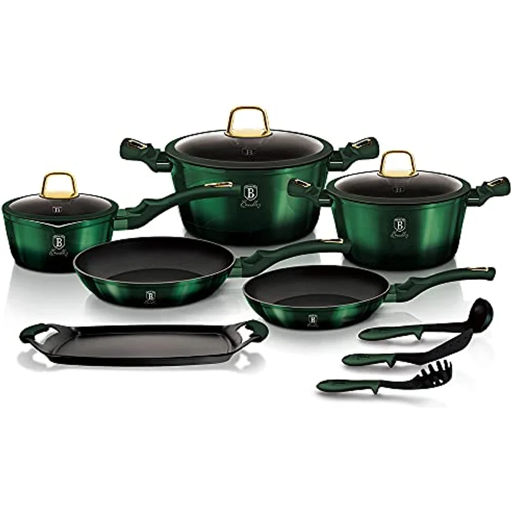 Berlinger Haus Berlinger Haus Töpfe 12 Stück Metallic Emerald Line BH6066 – Bild 2