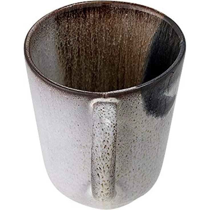 Bloomingville Jules Becher aus Steinzeug in der Farbe Grau-Braun mit einem Durchmesser von 9,5cm, 500ml, 82046912 – Bild 3
