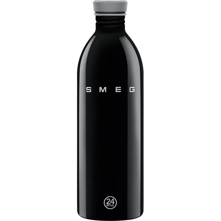 SMEG x 24Bottles Edelstahl Trinkflasche Wasserflasche 1L Schwarz WBF02BL – Bild 1