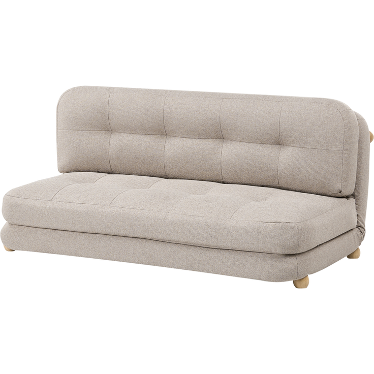 Schlafsofa 2-Sitzer ESBJERG Kunstleinen Beige – Bild 4
