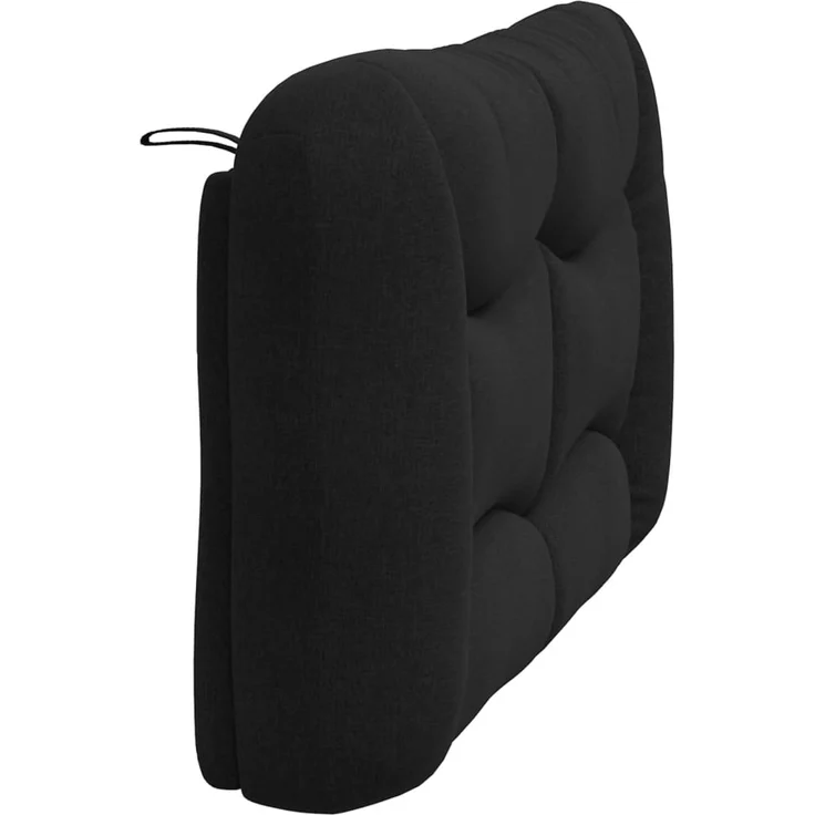 vidaXL Kopfteil-Kissen Schwarz 120 cm Stoff 374563 – Bild 6