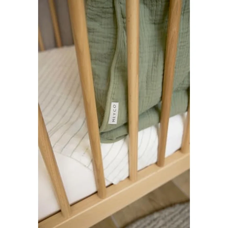 Meyco Schlafsack Musselin wattiert, TOG 2.0, Olive Green, Gr. 60 cm für Babys – Bild 6
