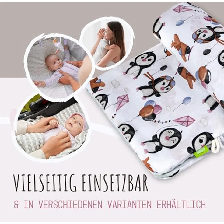 LULANDO Babydecke Kuscheldecke Krabbeldecke aus 100% Baumwolle, antiallergisch, Standard 100 von Oeko-Tex, hergestellt in der EU,(100x75 cm). Kuschelige Lieblingsdecke für Ihr Baby. – Bild 8