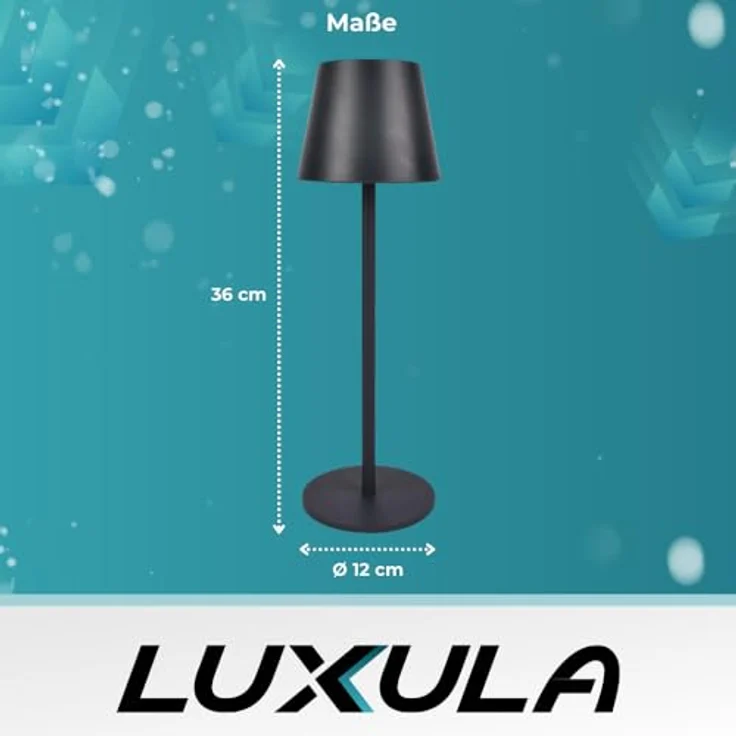 LUXULA LED-Akku-Tischleuchte LX700160, 3W, 200lm, Dimm- und CCT-Funktion – Bild 7