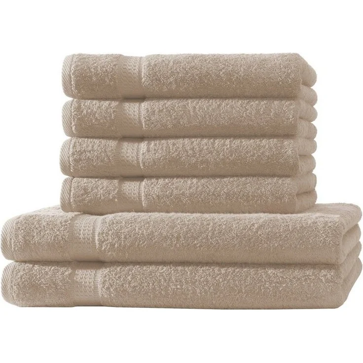 Hometex Premium Textiles Handtuch in Premium Qualität 500 g/m², Feinster Frottier-Stoff 100% Baumwolle, 2x Duschtuch + 4x Handtuch, Kuschelig weich, saugfähig, Extra schwere, flauschige Hotel-Qualität – Bild 1
