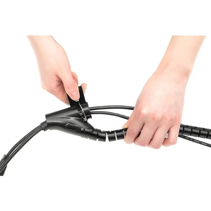DIGITUS Flexibler Kabelspiralschlauch mit Einzugshilfe 5m – Bild 5