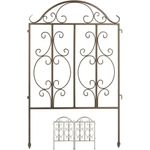 Gartenzaun Bronze 3er Set 10036844