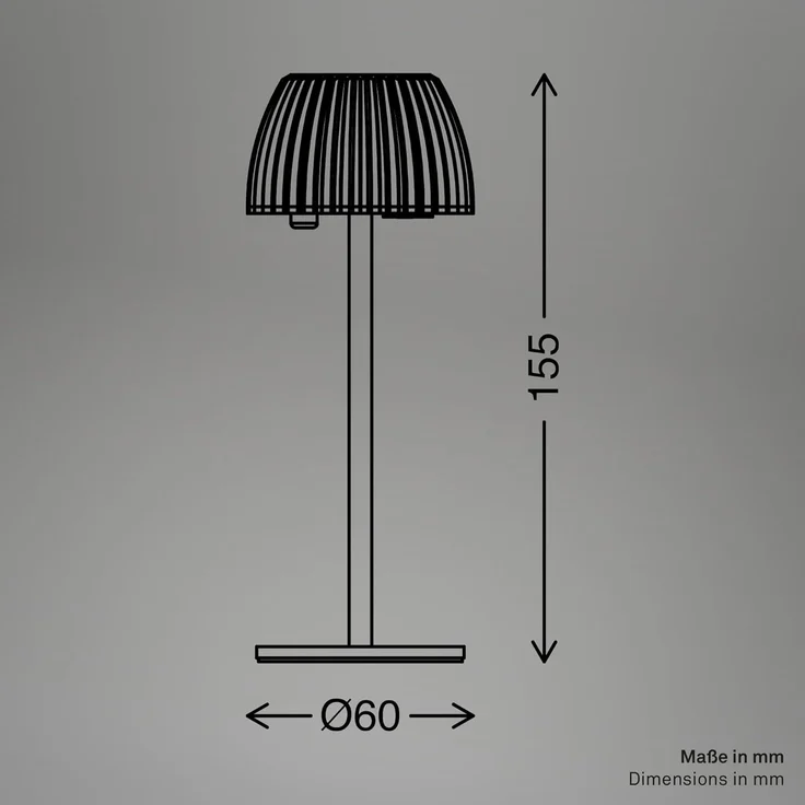 Briloner Leuchten LED Außen-Tischleuchte RIFFLE 7581011 – Bild 3