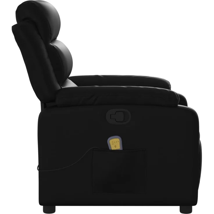 vidaXL Massage-Relaxsessel, Kunstleder, Schwarz 3205744 – Bild 7