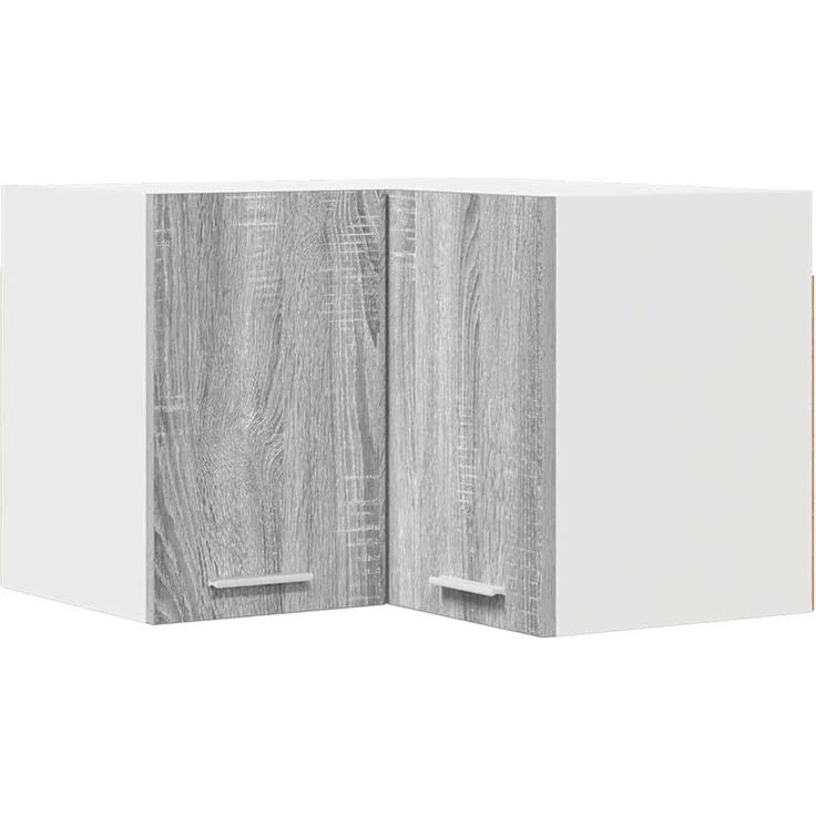 vidaXL Hängeschrank Grau Sonoma und Weiß 57 x 57 x 40 cm Holzwerkstoff 884191 – Bild 2