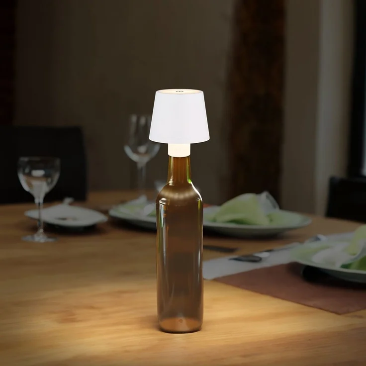 Tischlampe kabellos mit Akku Touch Dimmer Tischleuchte Dimmbar Weiß 58438WS – Bild 2