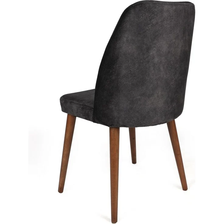 Skye Decor 'Alfa-467 V4' Stuhlset (4-teilig), Anthrazit / Walnuss, 50 x 90 x 49 cm – Bild 3