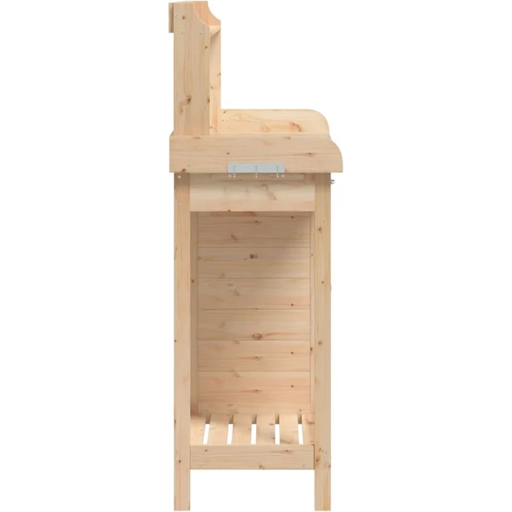 vidaXL Pflanztisch mit Schrank 110,5x45x124,5 cm Massivholz Tanne 156343 – Bild 8